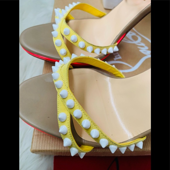 🍾🥂SOLD!🥳Christian Louboutin Spiked Sandals - Picture 12 of 14